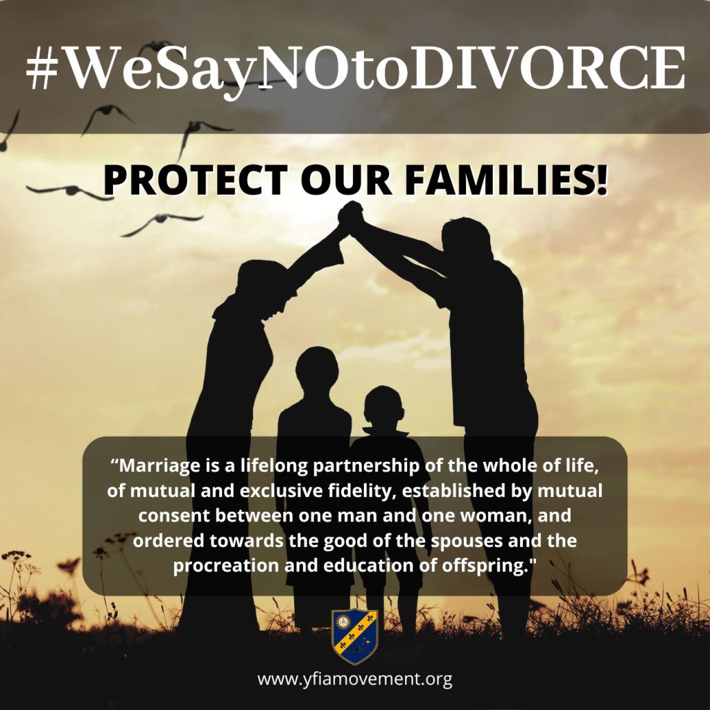 We say NO TO DIVORCE! And here’s why the Catholic Church has the right&nbsp;definition.